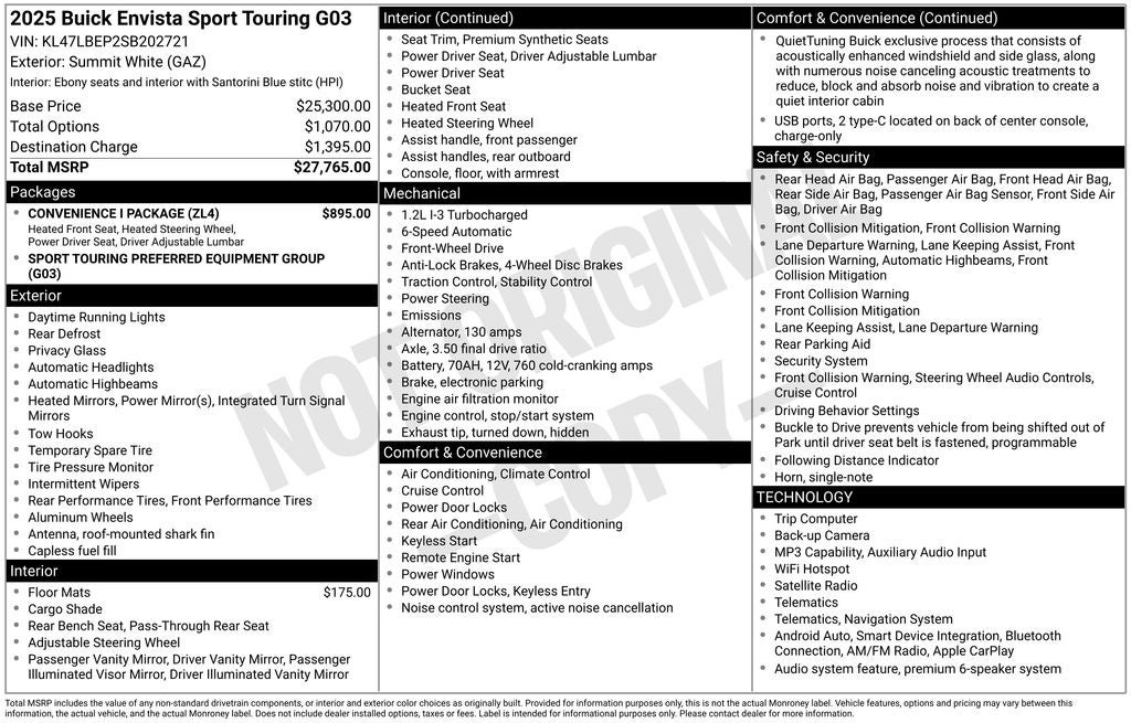 2025 Buick Envista Sport Touring