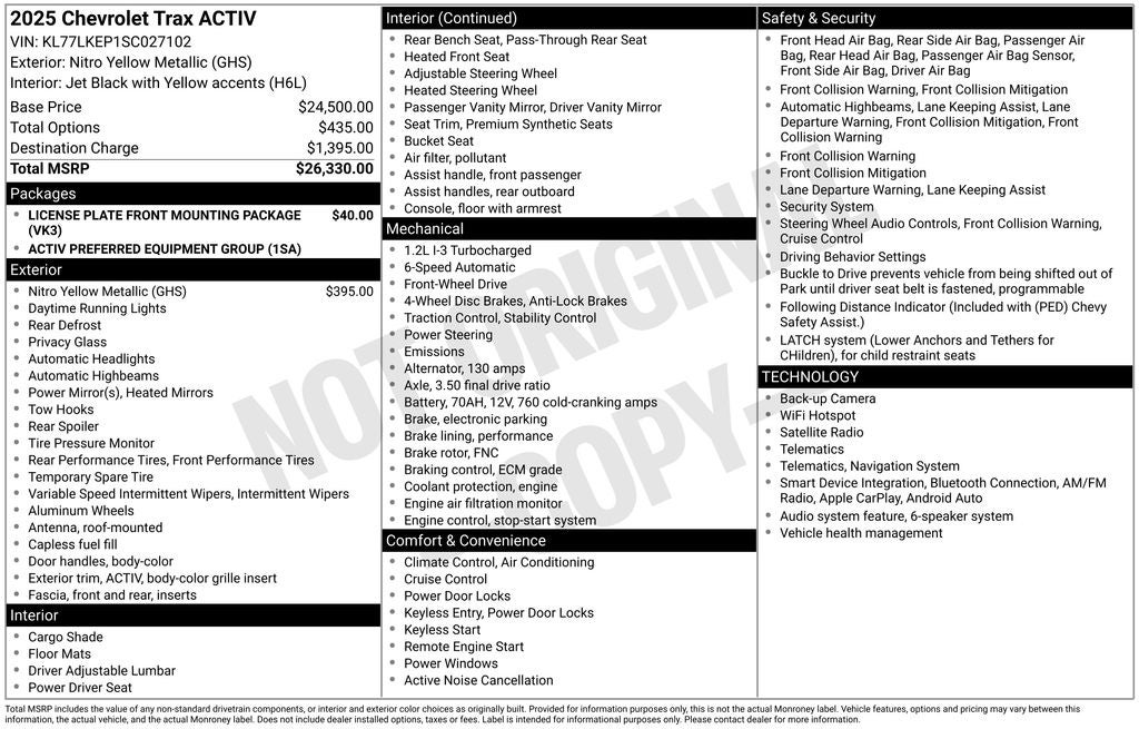 2025 Chevrolet Trax ACTIV