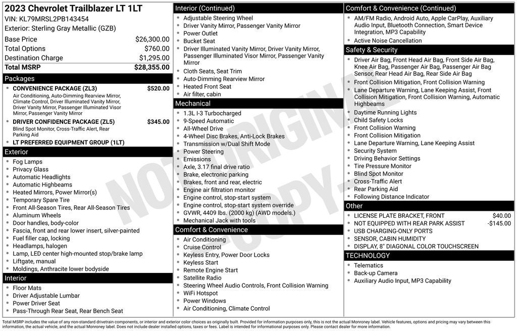2023 Chevrolet TrailBlazer LT