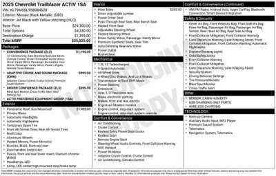 2025 Chevrolet TrailBlazer ACTIV