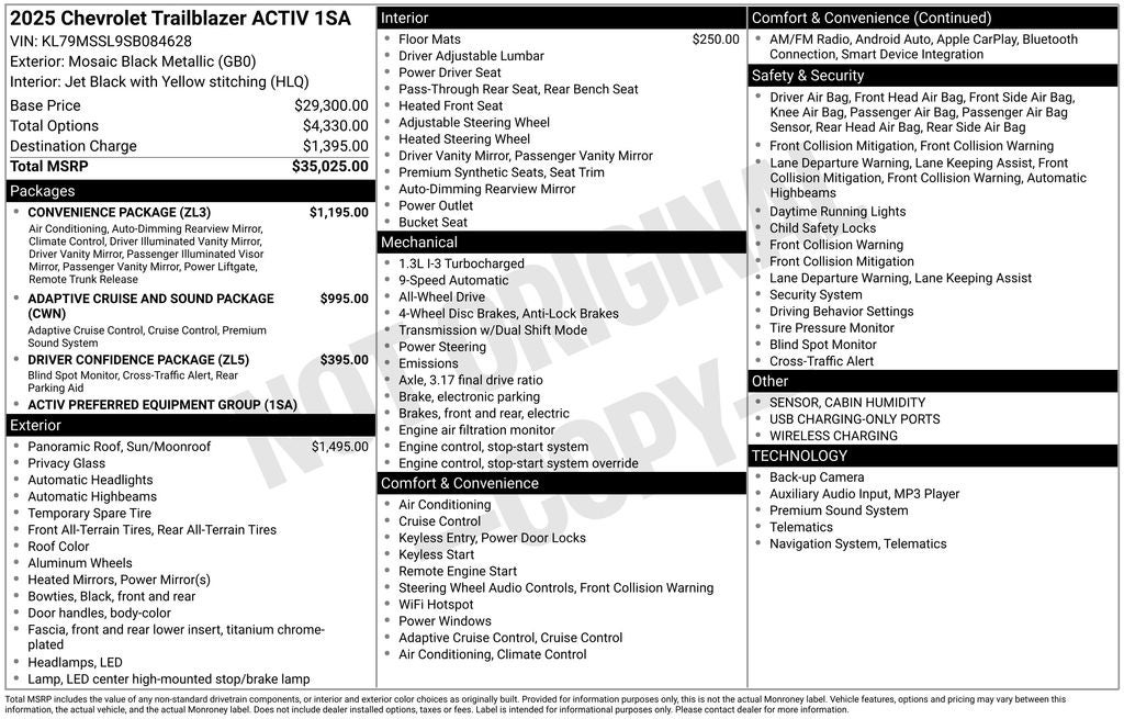 2025 Chevrolet TrailBlazer ACTIV