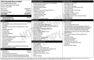 2023 Hyundai Kona Limited