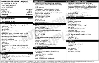 2022 Hyundai Palisade Calligraphy