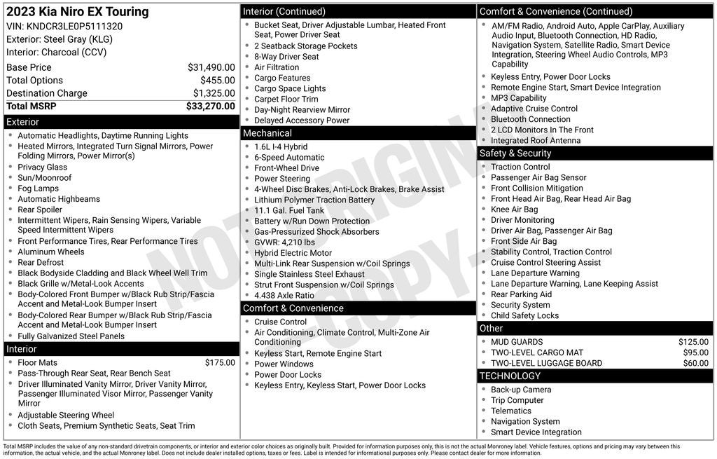 2023 Kia Niro EX Touring