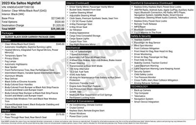 2023 Kia Seltos Nightfall