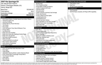 2007 Kia Sportage EX