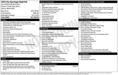 2022 Kia Sportage Nightfall