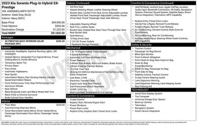 2023 Kia Sorento Plug-In Hybrid SX Prestige
