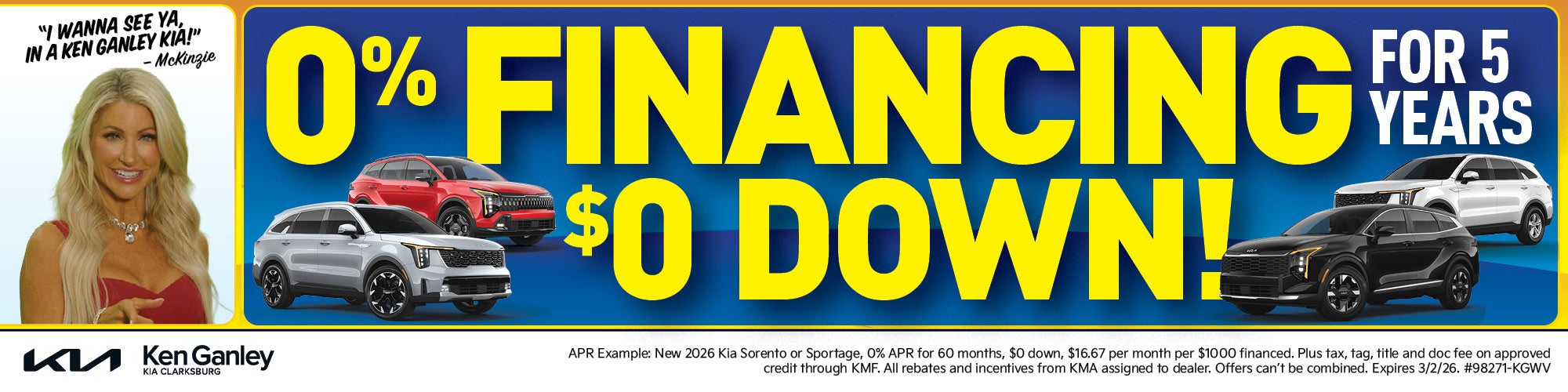 0% Financing for 5 Years